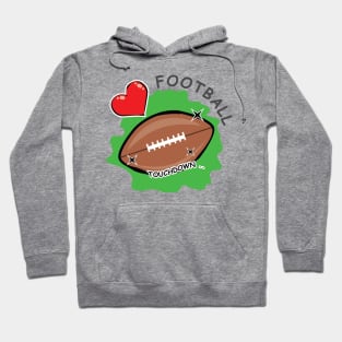 I Love American Football Hoodie